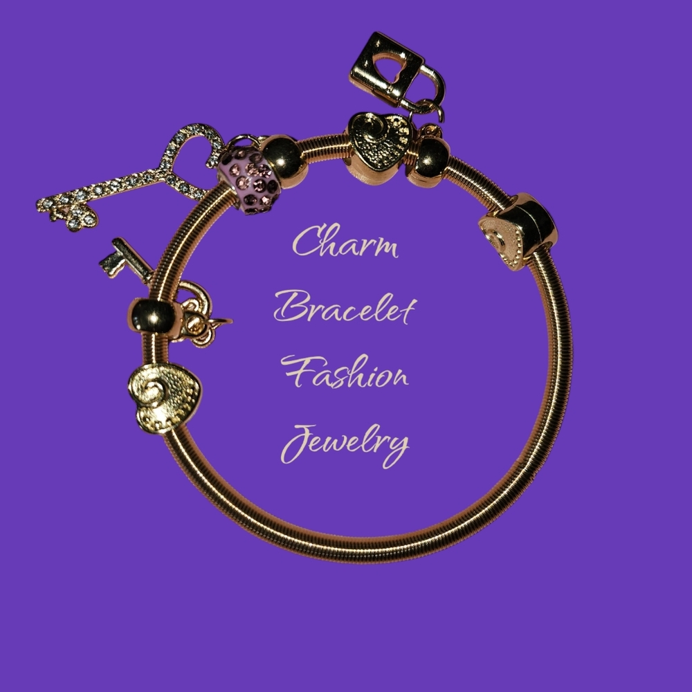 SOLD SOLDGold charm bracelet